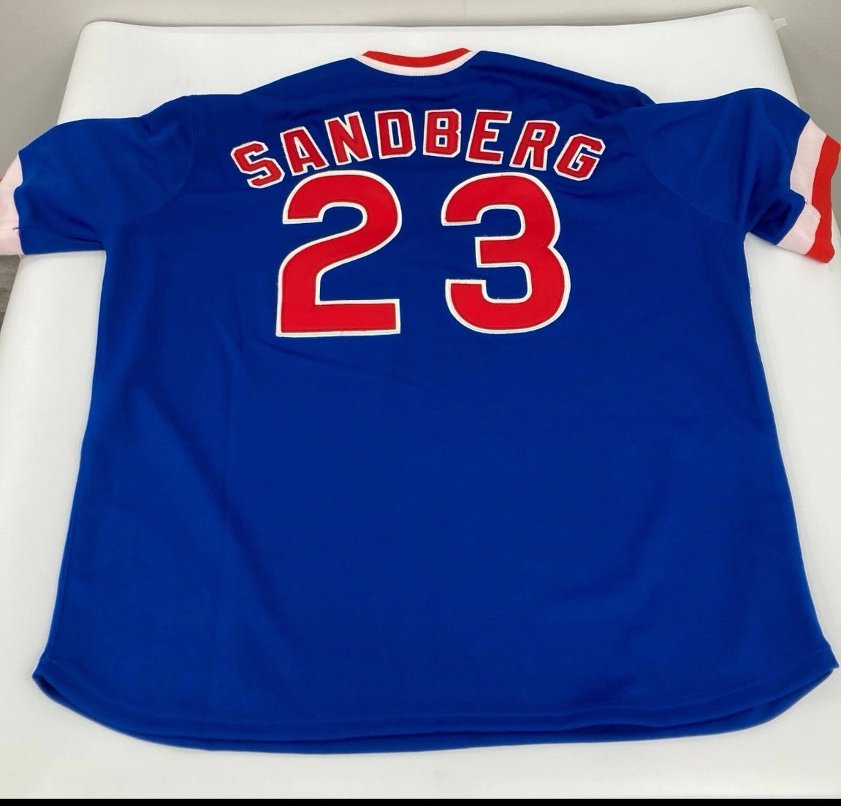 Ryne Sandberg HOF 05 MVP Signed Authentic Cubs Mitchell Ness Jersey JSA