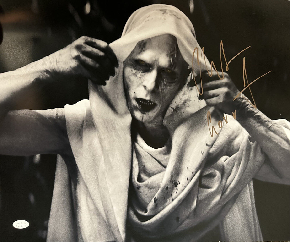 Christian Bale Gorr Signed Thor: Love And Thunder 16x20 Photo JSA