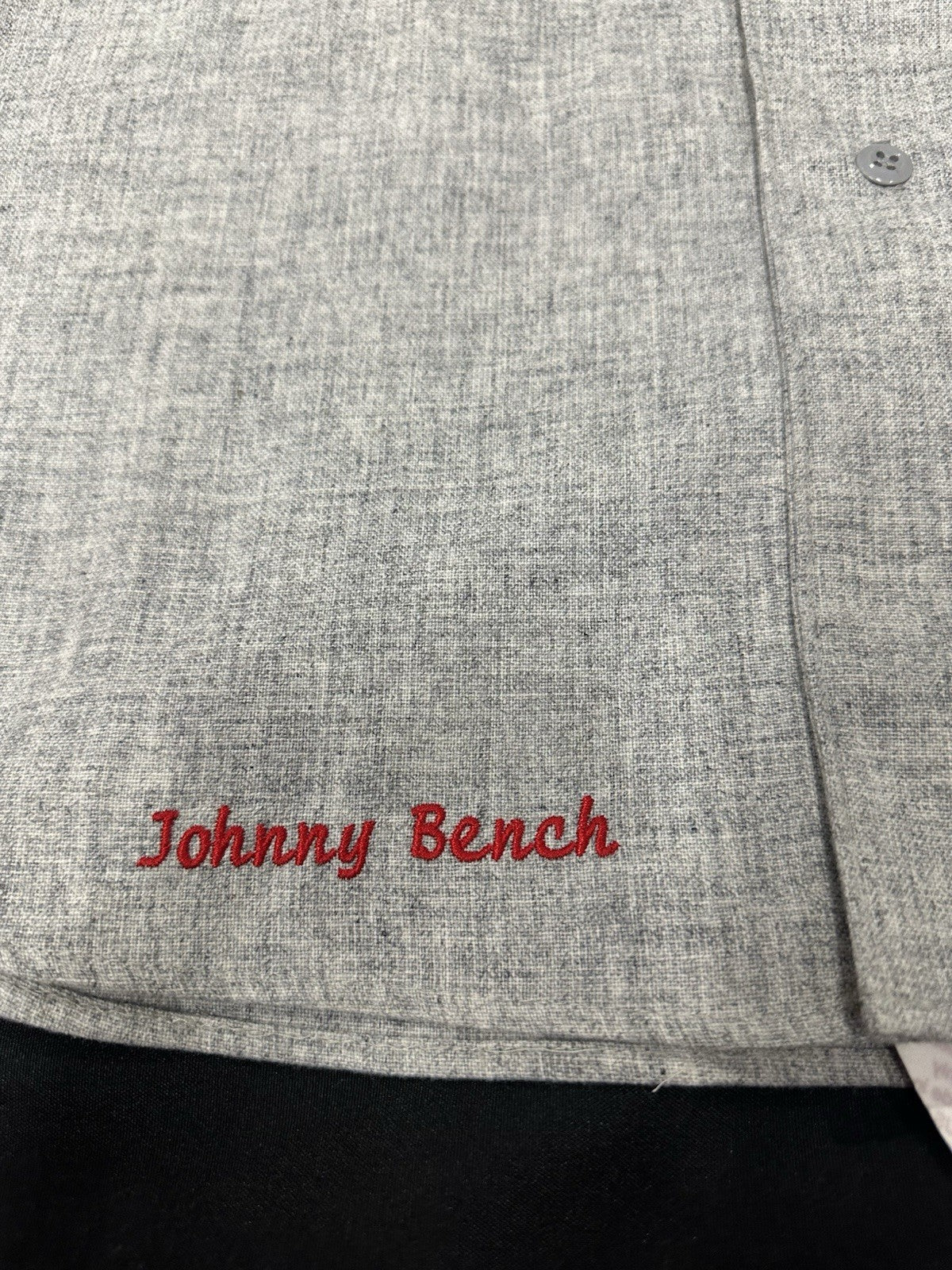 Johnny Bench HOF 89 Signed Authentic Reds Mitchell Ness Jersey Beckett