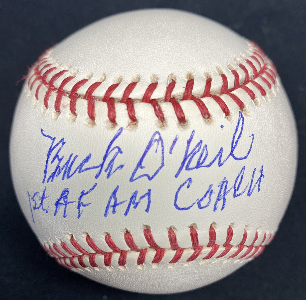 Buck O’Neil 1st AF AM Coach Signed Baseball JSA