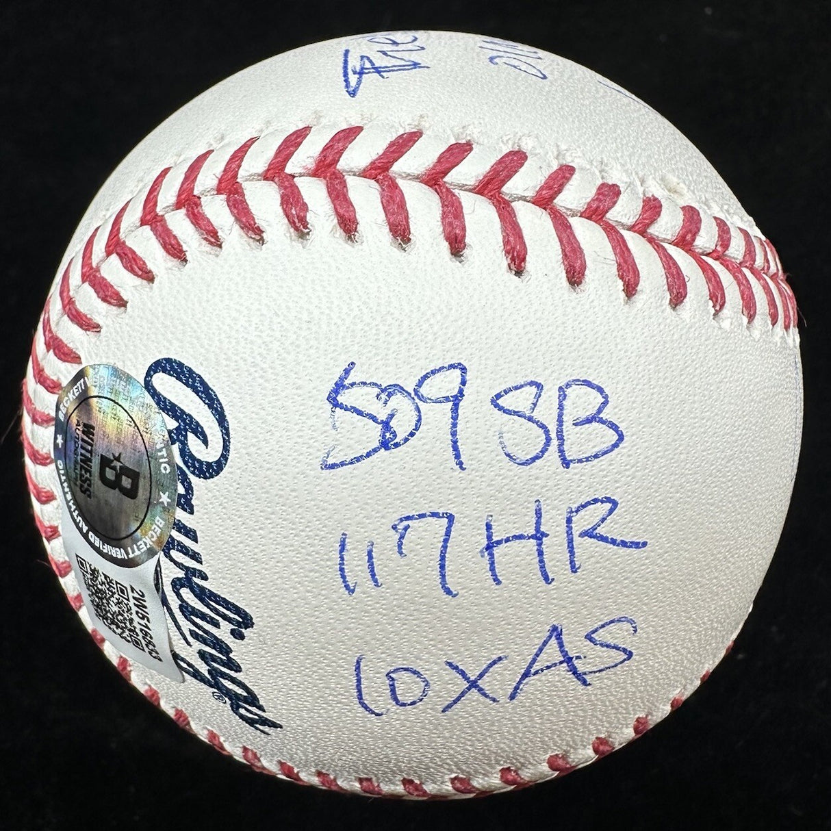 Ichiro Suzuki HOF 25 Signed 12 Inscription Stat Baseball Beckett Witness IS Holo