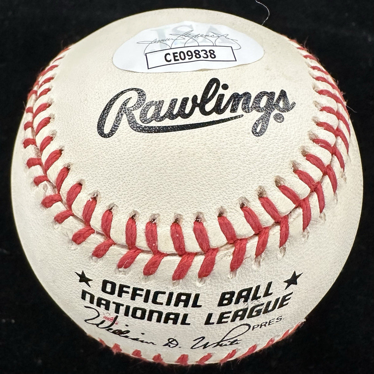 Stan Musial Signed Cardinals 100th Anniversary Logo Baseball JSA