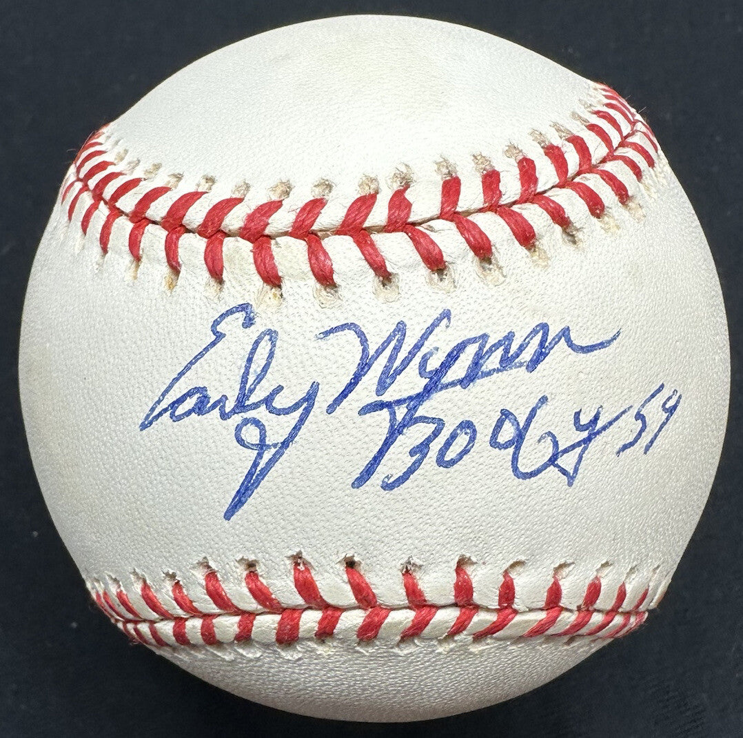 Early Wynn 300 CY 59 Signed Baseball JSA LOA