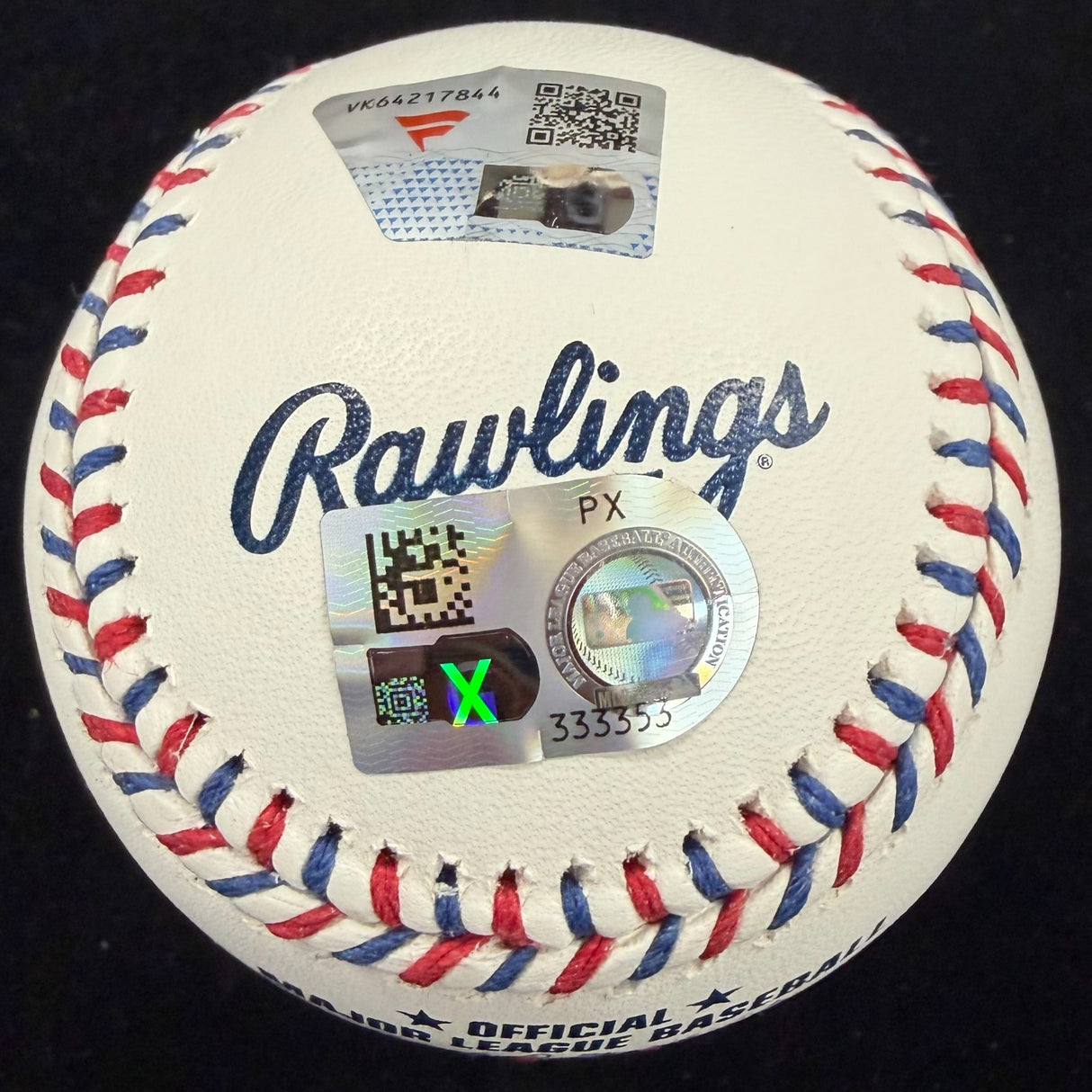 Anthony Rizzo 2016 WS Champs Signed Cubs Team Stitch Logo MLB Holo Fanatics
