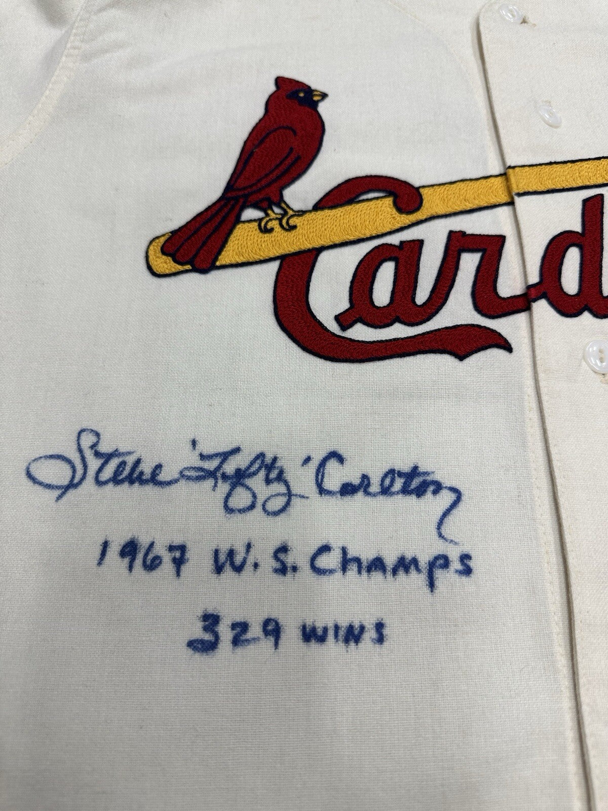 Steve Carlton Signed Cardinals Mitchell Ness Jersey PSA/DNA Beckett BAS