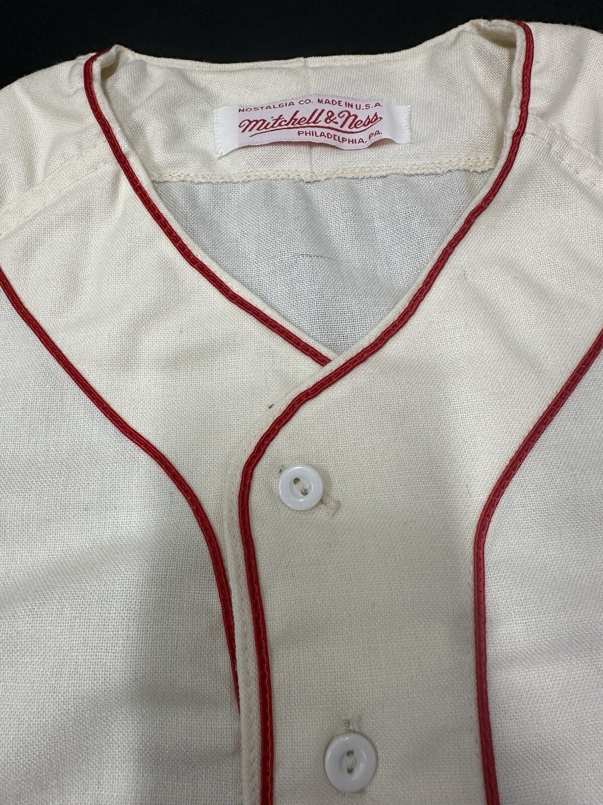 Ted Williams 1941-.406 Signed Authentic Mitchell & Ness Red Sox Jersey PSA LOA