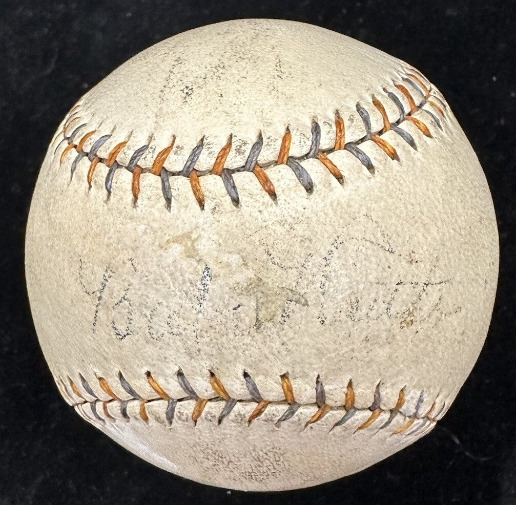 Babe Ruth & Hank Aaron Dual Signed Spalding Ruth HR Special Baseball PSA/DNA LOA