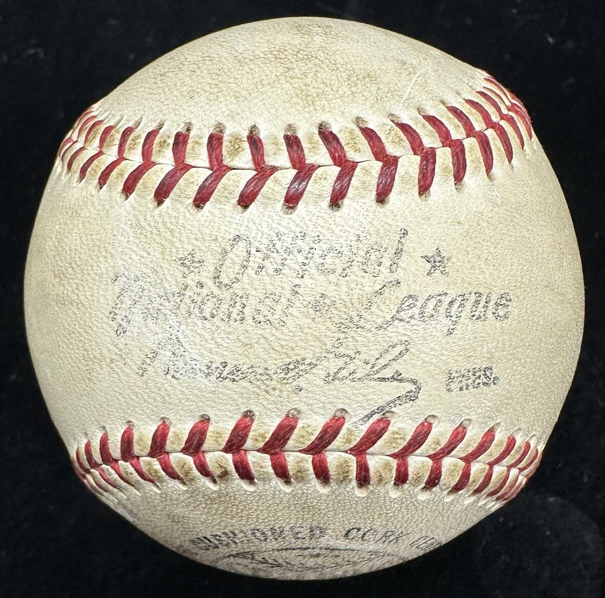 Hank Aaron Early Career Single Signed Baseball JSA LOA