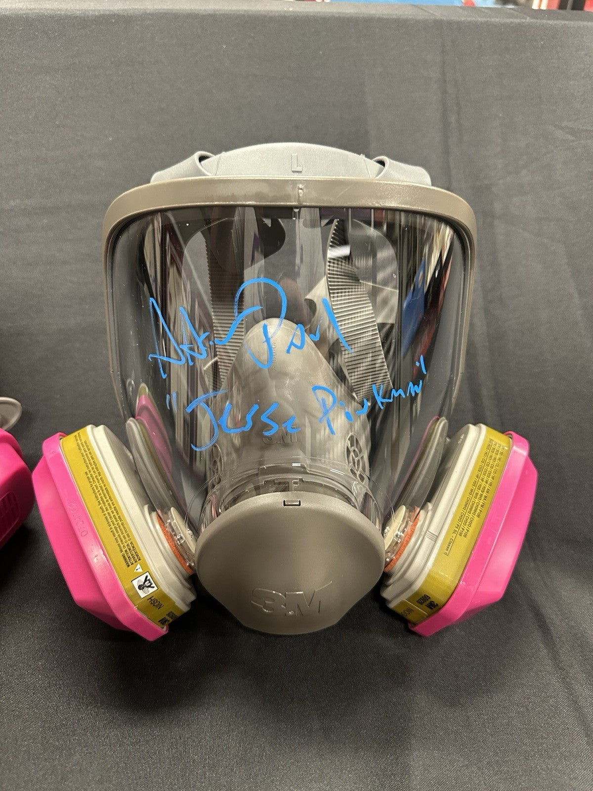 Bryan Cranston Aaron Paul Signed Breaking Bad Mask Set SWAU Holo