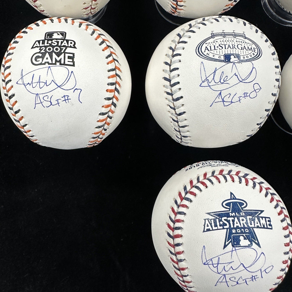 Ichiro Suzuki 2001-2010 Signed All Star Game Baseball Set Ichiro Hologram