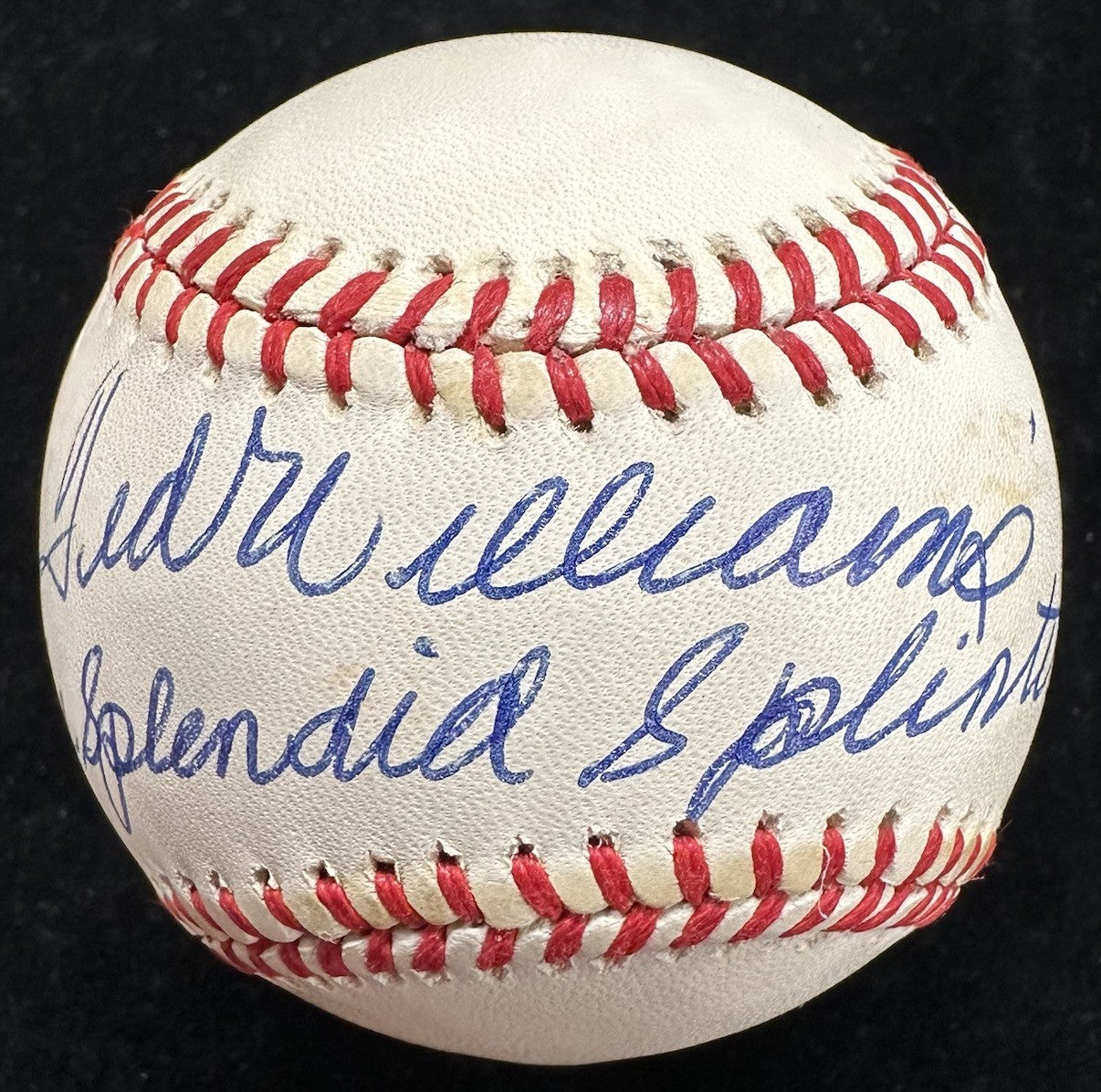 Ted Williams The Splendid Splinter Signed Baseball JSA LOA