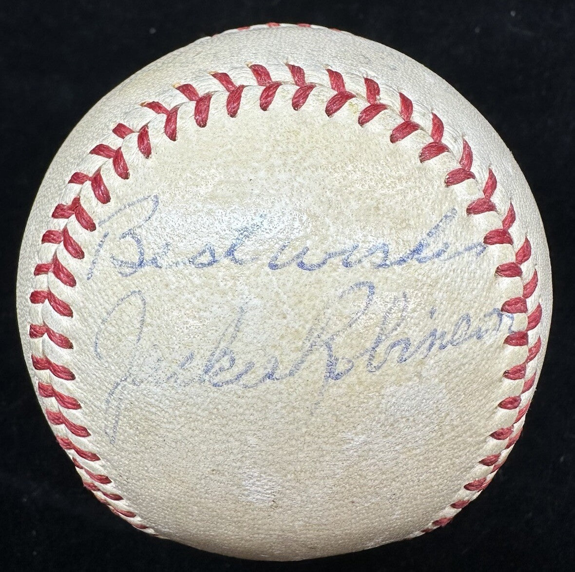 Jackie Robinson Single-Signed Harridge OAL Baseball Beckett LOA