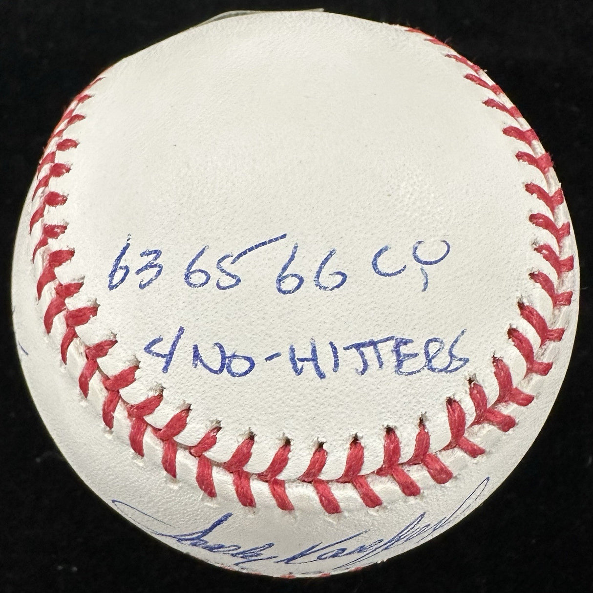 Sandy Koufax HOF MVP Cy Young Signed Stat Baseball MLB Holo Fanatics LE 28/32