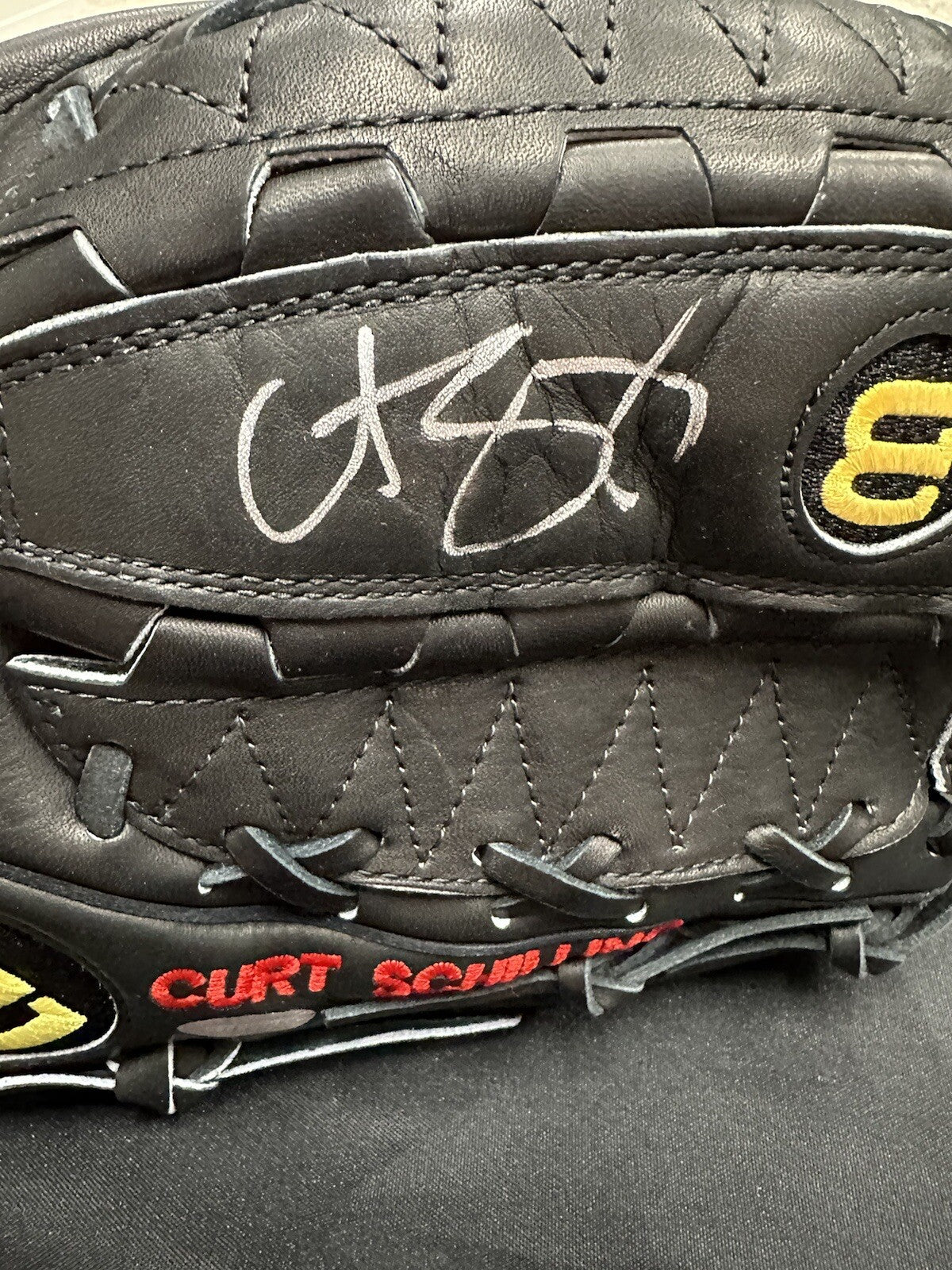 Curt Schilling Signed Authentic Game Model Wilson A2000 Glove MLB Holo Steiner