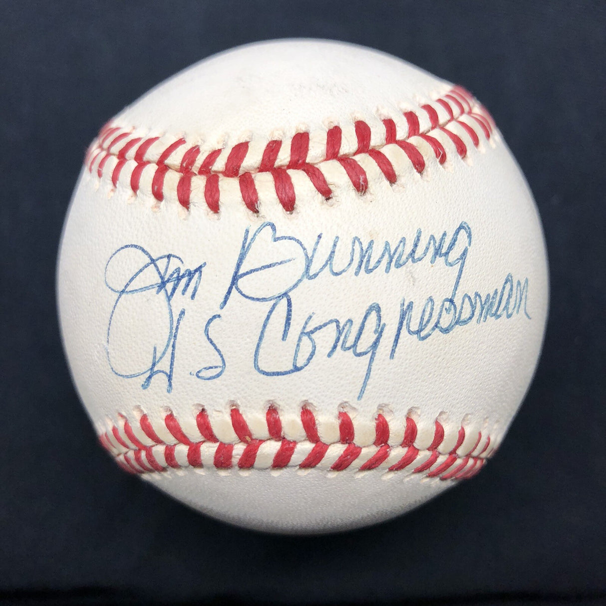 Jim Bunning US Congressman Senator Signed Baseball Set PSA HOF PG