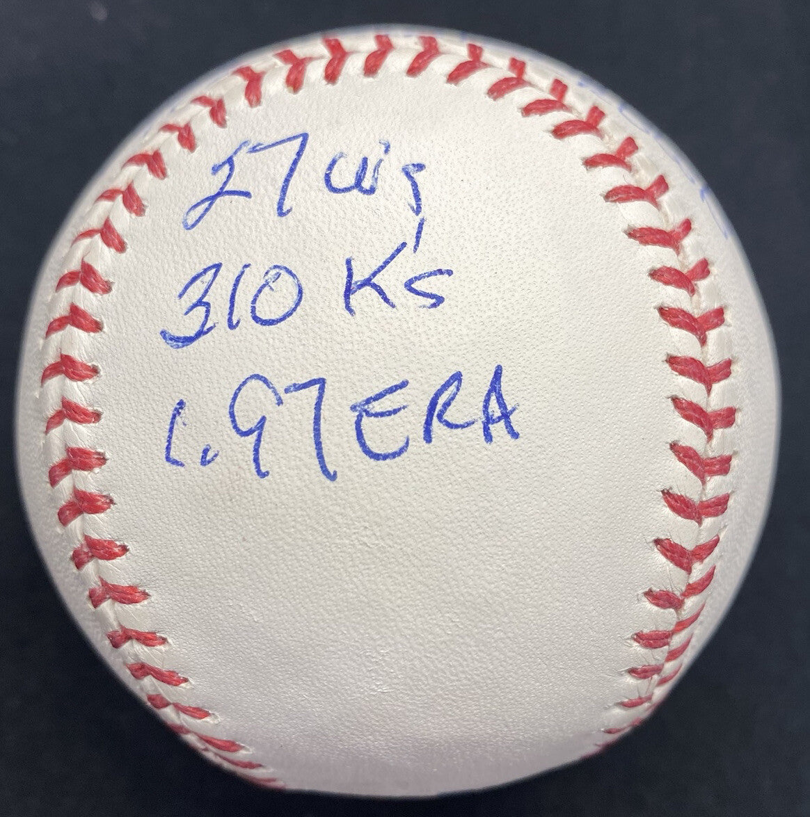 Steve Carlton 1972 Triple Crown Stat Baseball BAS Holo Only