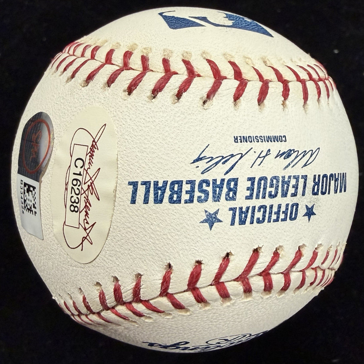 Yogi Berra MVP 51 54 55 HOF 72 #8 Signed Baseball JSA Holo Only