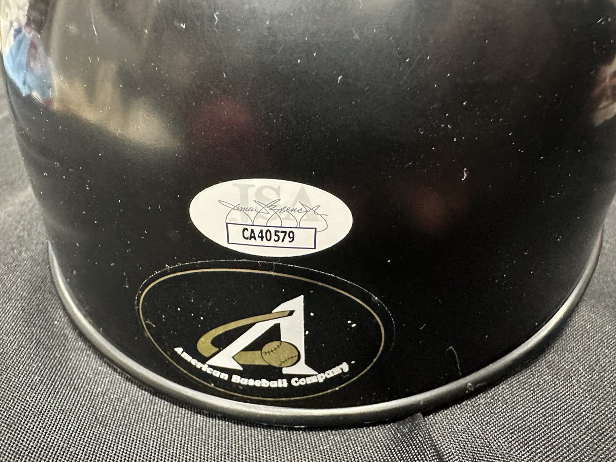 Bill Mazeroski HOF 01 Signed Authentic Pirates Batting Helmet JSA