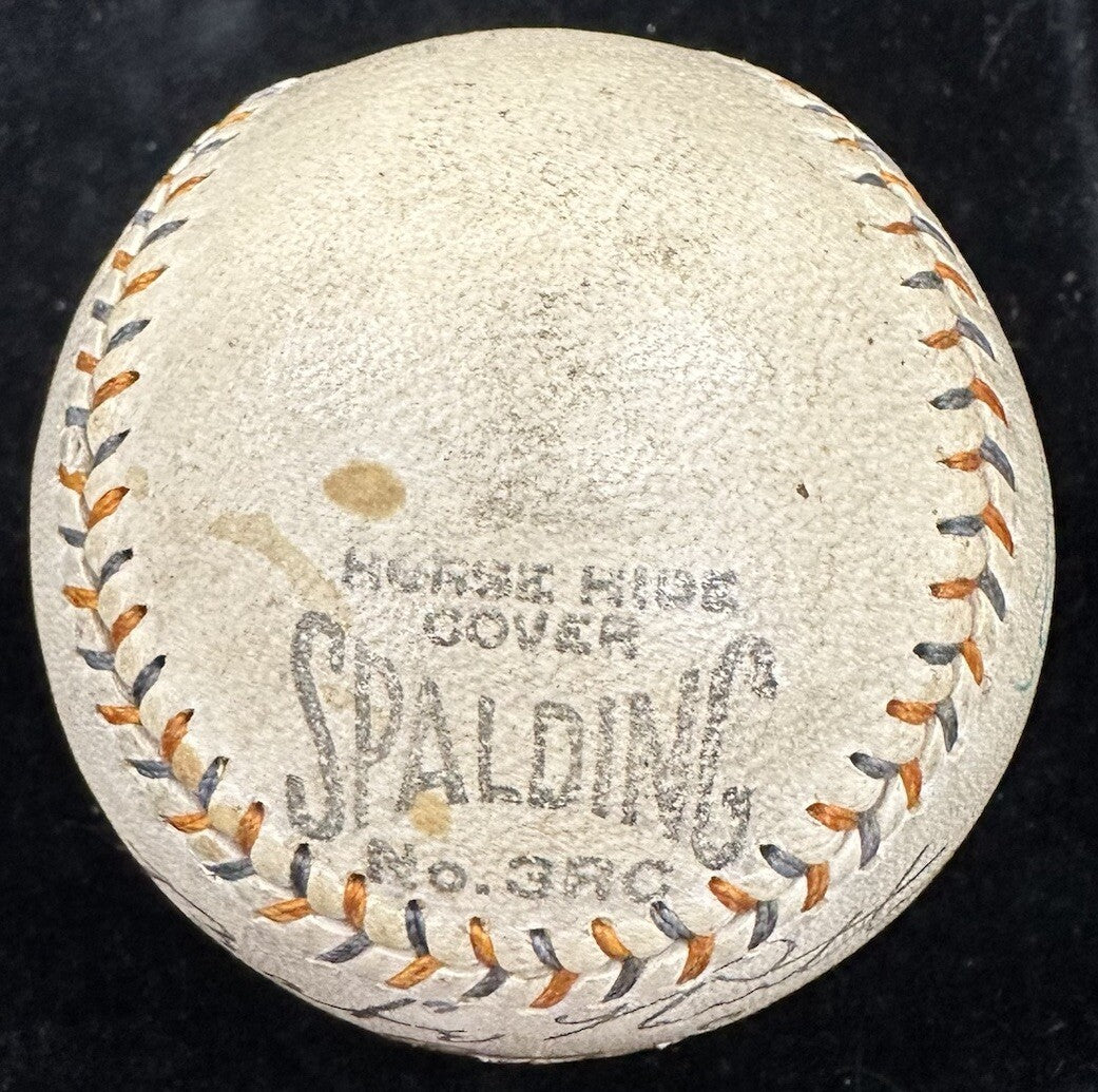 Babe Ruth & Hank Aaron Dual Signed Spalding Ruth HR Special Baseball PSA/DNA LOA