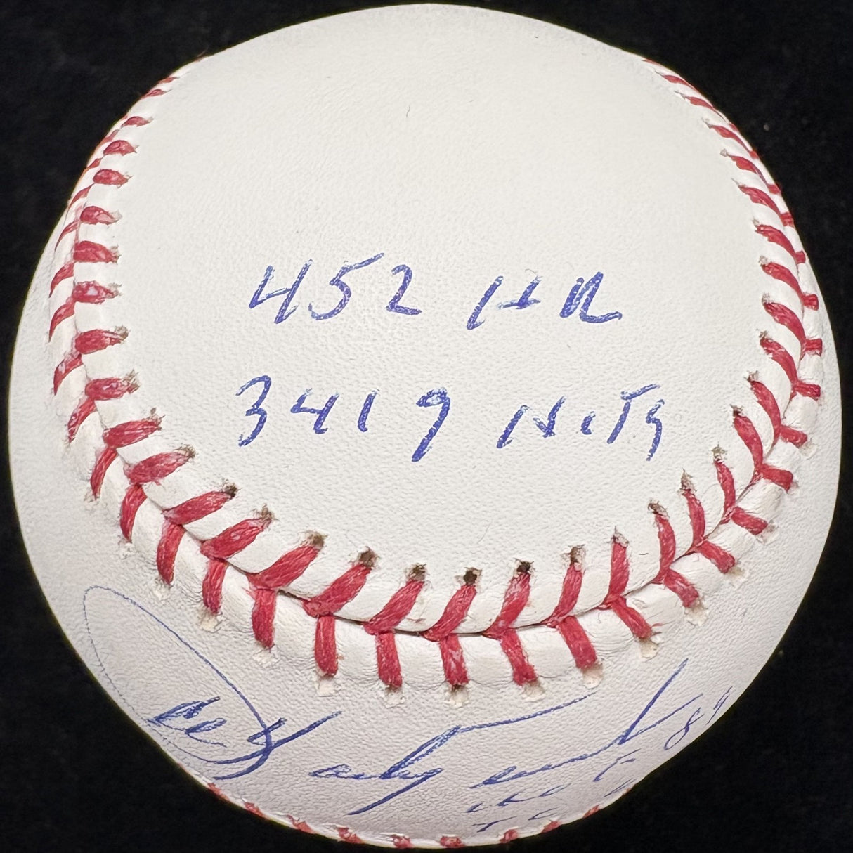 Carl Yastrzemski HOF 1989 Signed Stat Baseball PSA/DNA