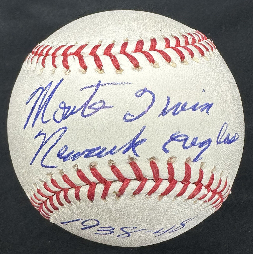 Monte Irvin Newark Eagles 1938-1948 Signed Baseball JSA