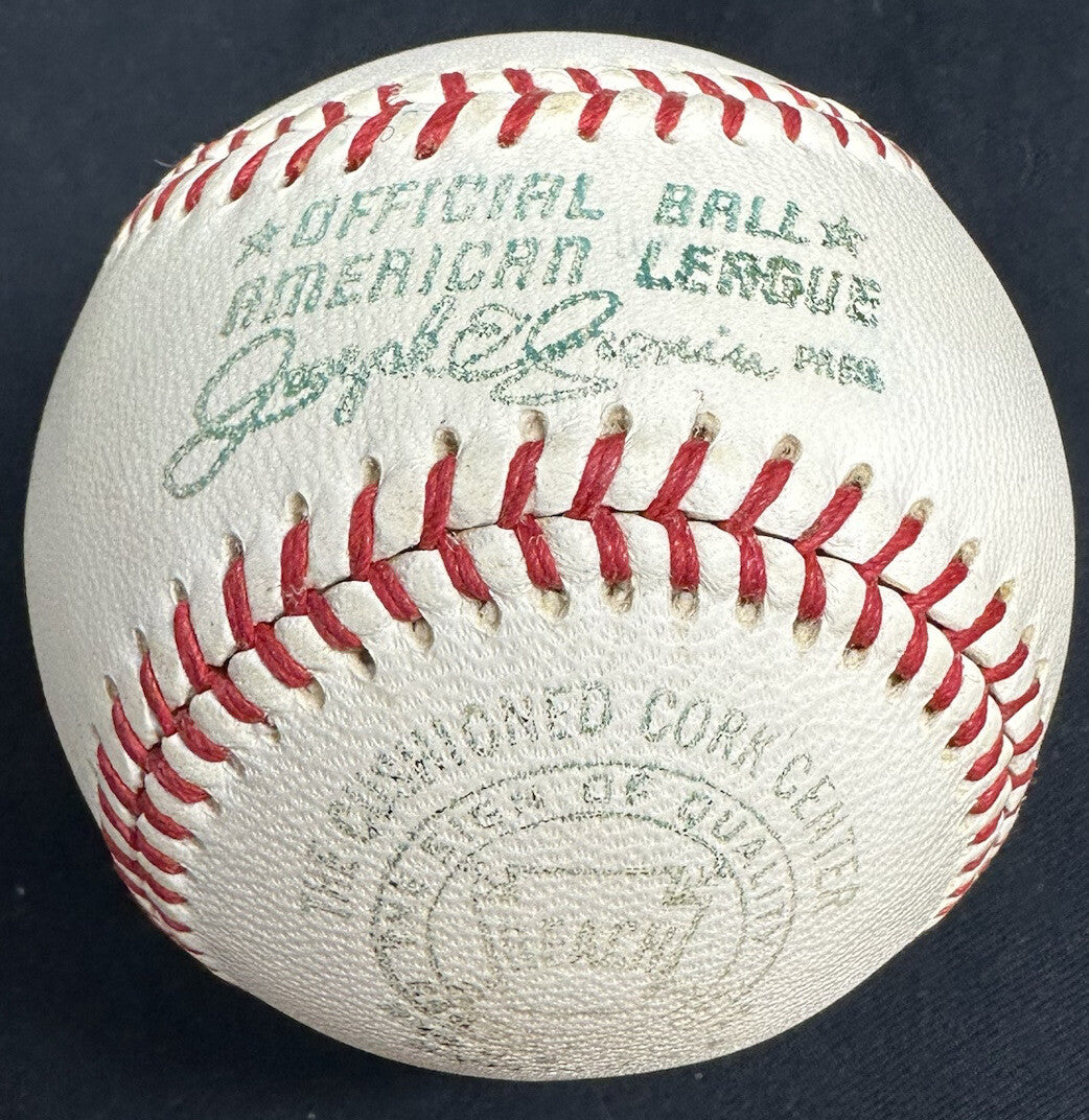 Joe DiMaggio Signed Official Joe Cronin American League Baseball JSA LOA