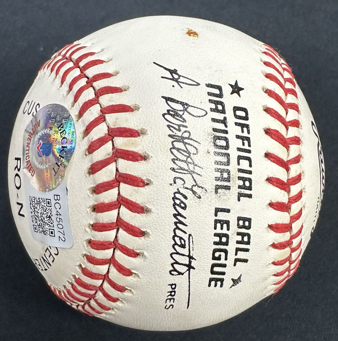 Bill Terry HOF 1930 .401 Signed Baseball Beckett BAS