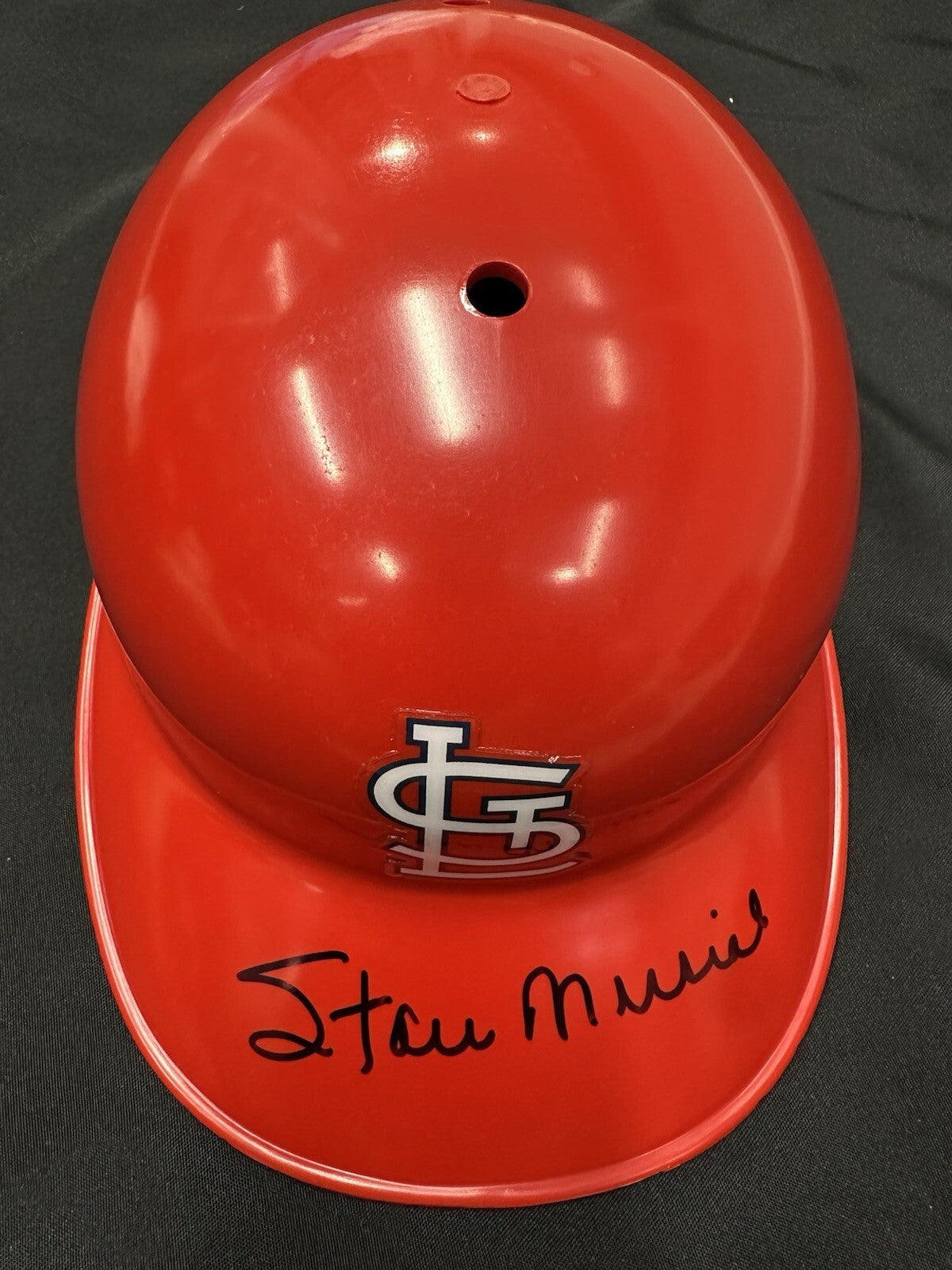 Stan Musial Signed Authentic St. Louis Cardinals Batting Helmet JSA