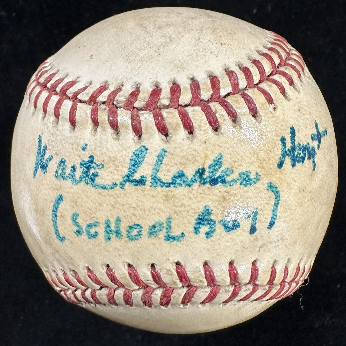 Waite Charles Hoyt School Boy Nickname Full Name Signed Baseball PSA/DNA LOA