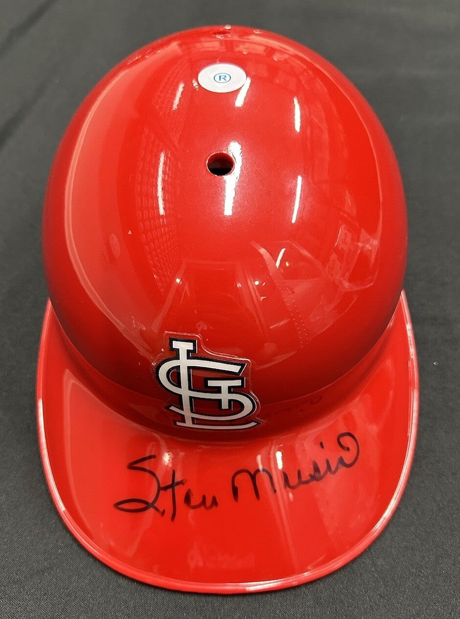 Stan Musial Signed Authentic Rawlings Cardinals Batting Helmet JSA