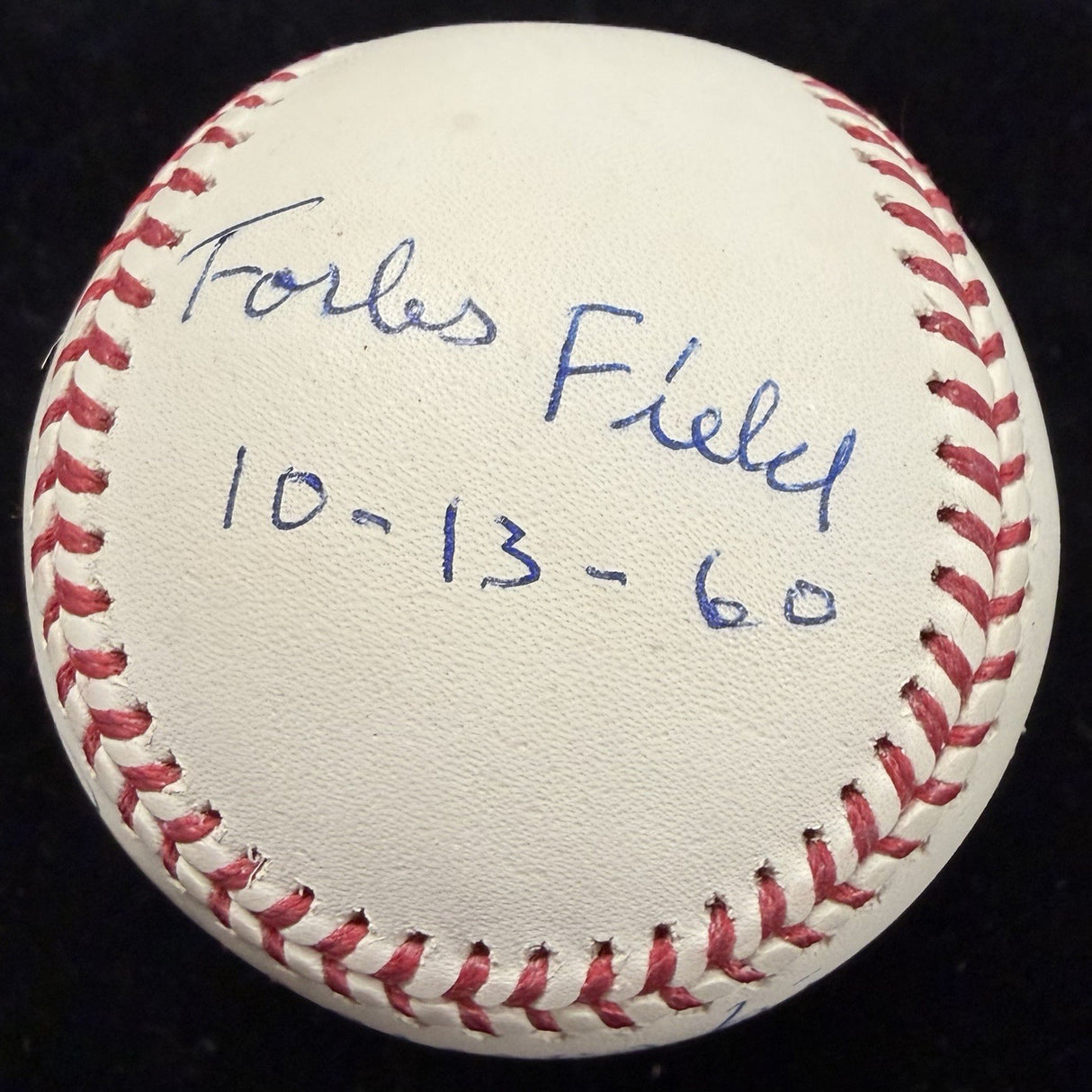 Bill Mazeroski 1960 World Series Game 7 GWHR Signed Stat Baseball JSA