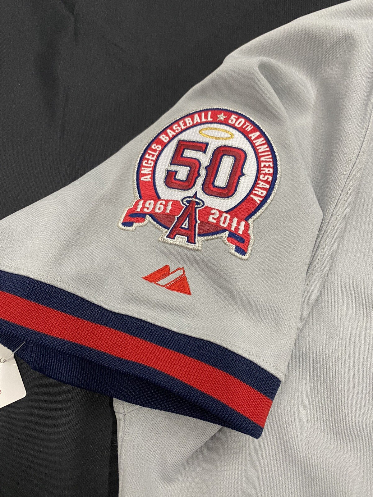 Mike Trout Signed 50th Anniversary California Angels TBTC Jersey 44 MLB Holo