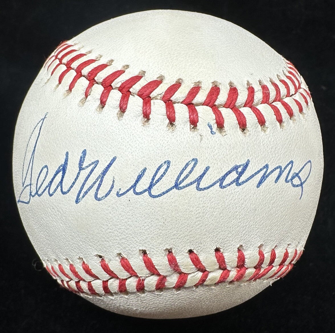 Ted Williams Signed OAL Brown Baseball PSA/DNA LOA