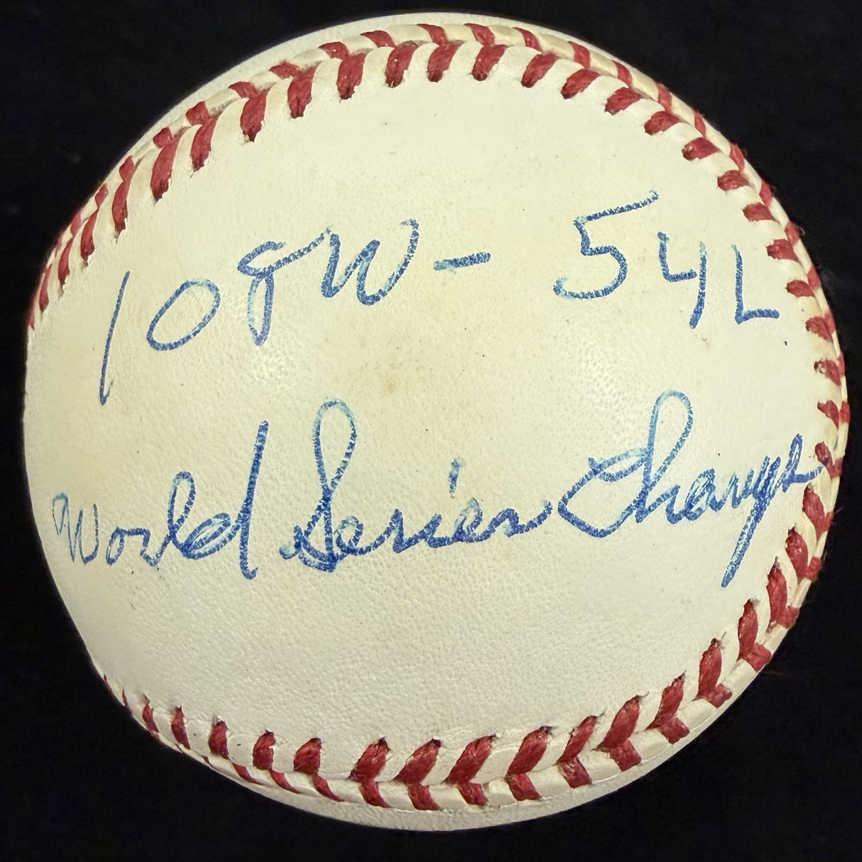 Sparky Anderson 1975 World Series Signed Reds Stat Baseball JSA LOA