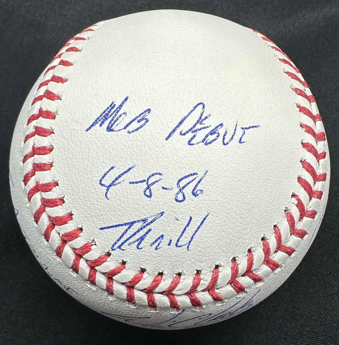 Will Clark MLB Debut Signed Stat Baseball MLB Holo