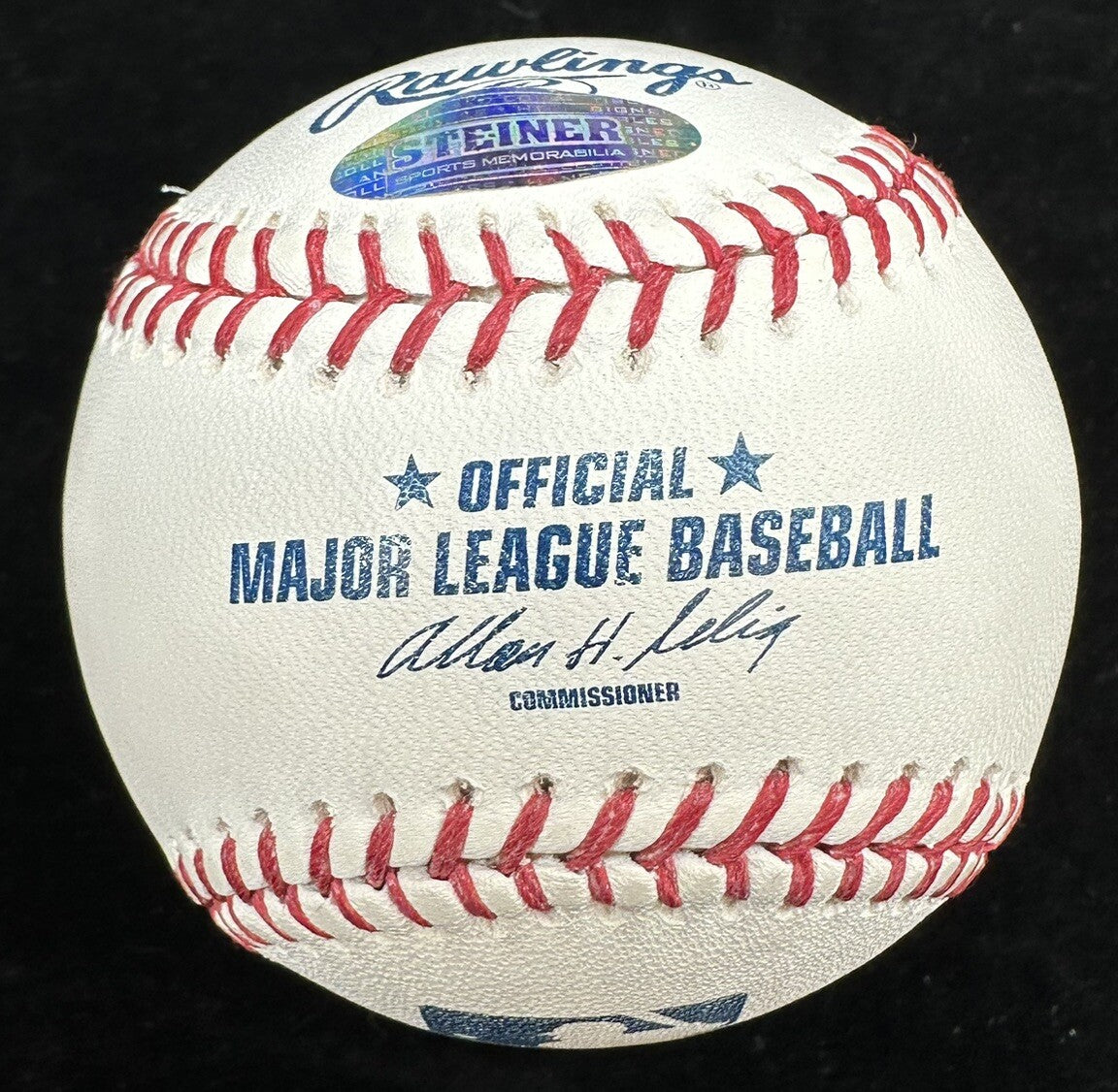 Rickey Henderson Man Of Steal Signed Baseball Steiner Sports Hologram