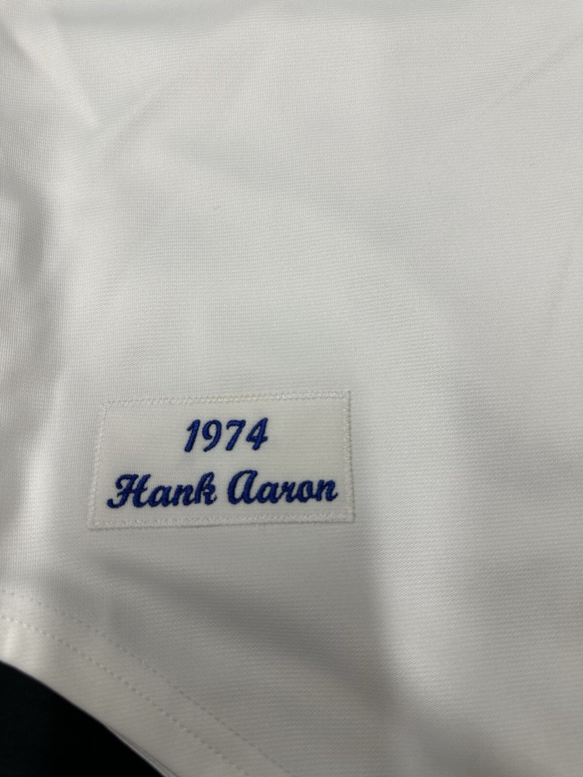 Hank Aaron Signed Authentic Atlanta Braves Mitchell Ness Jersey PSA/DNA LOA