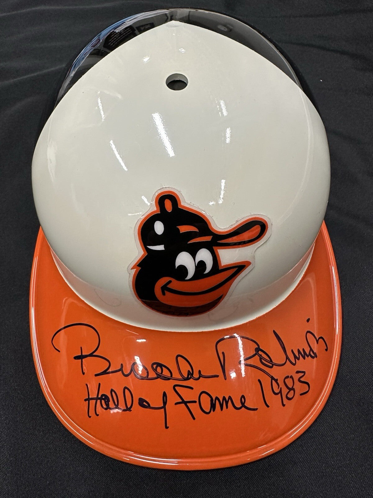Brooks Robinson Hall Of Fame 1983 Signed Authentic Orioles Batting Helmet JSA