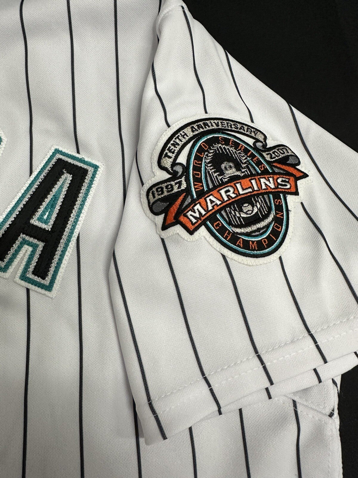 Miguel Cabrera Signed Authentic Florida Marlins Majestic Stat Jersey Beckett Wit