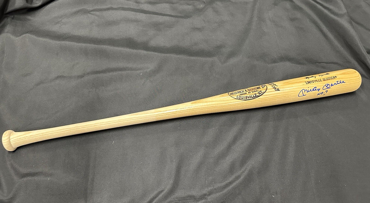 Mickey Mantle No. 7 Signed Authentic Game Model Louisville Slugger Bat UDA Holo