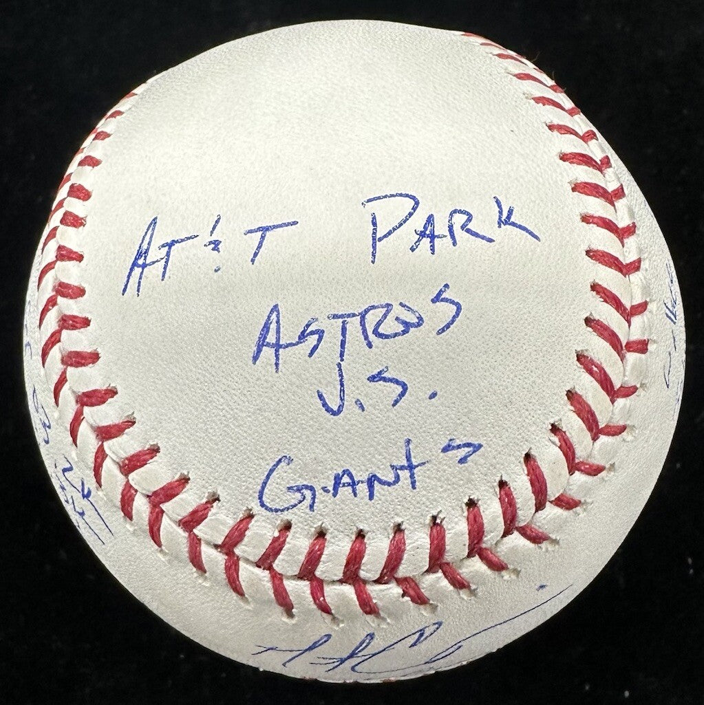 Matt Cain Perfect Game 6-13-12 Signed Stat Baseball MLB Holo