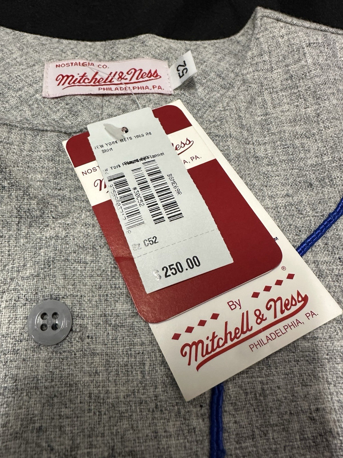 Nolan Ryan Signed Mets Authentic Mitchell Ness Stat Jersey JSA LOA