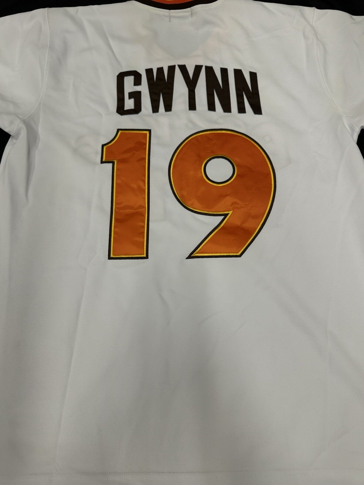 Tony Gwynn Signed Authentic Padres Baseball Legends Jersey JSA LOA