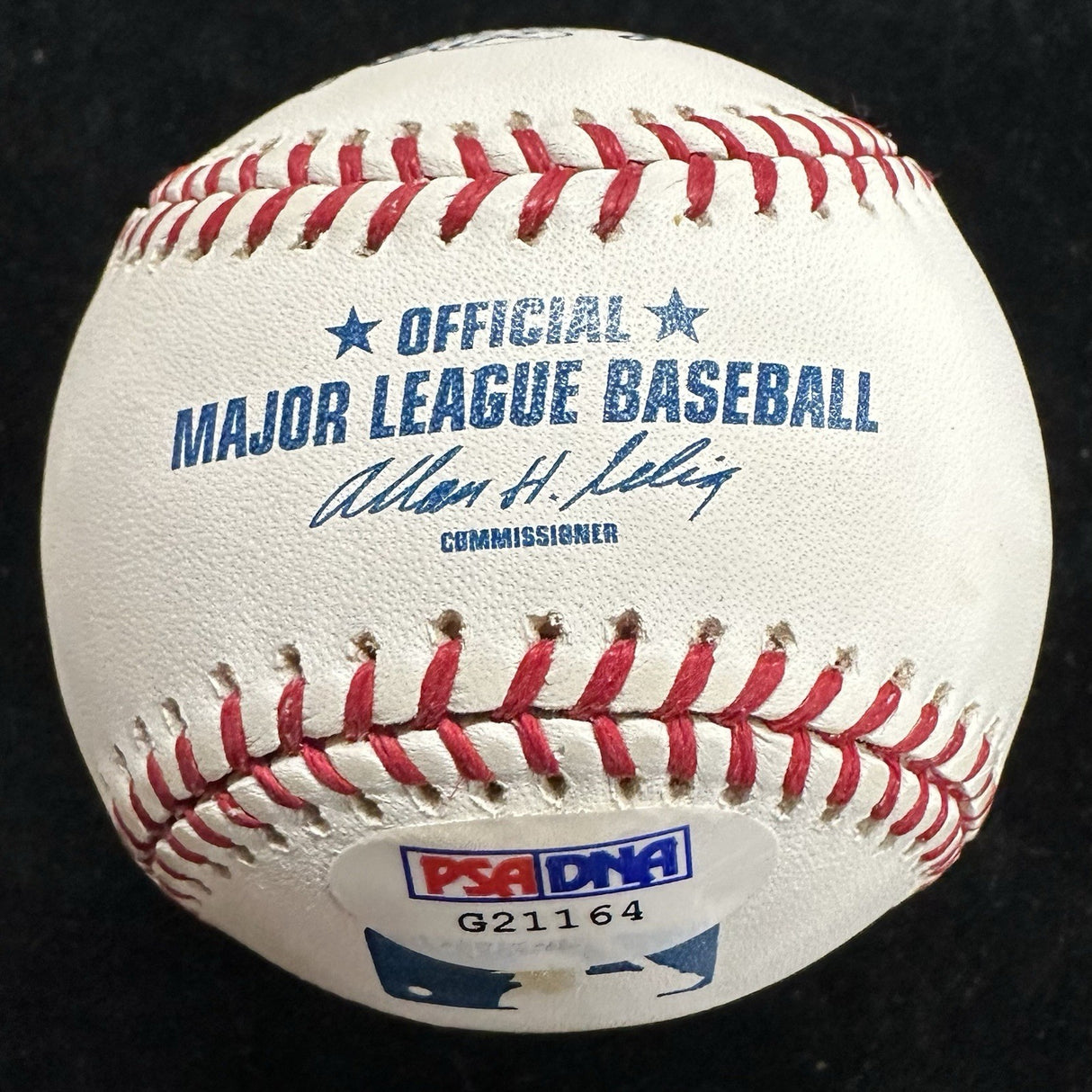 Ernie Banks HOF 77 Signed Baseball PSA/DNA