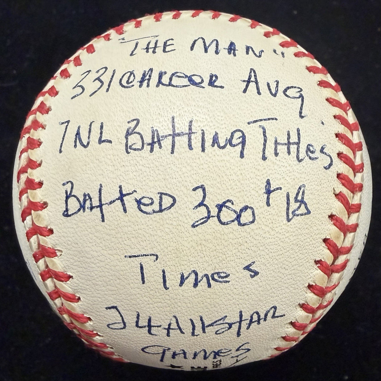 Stan Musial Signed Reggie Jackson Stat Baseball Complete Box Bag Cert