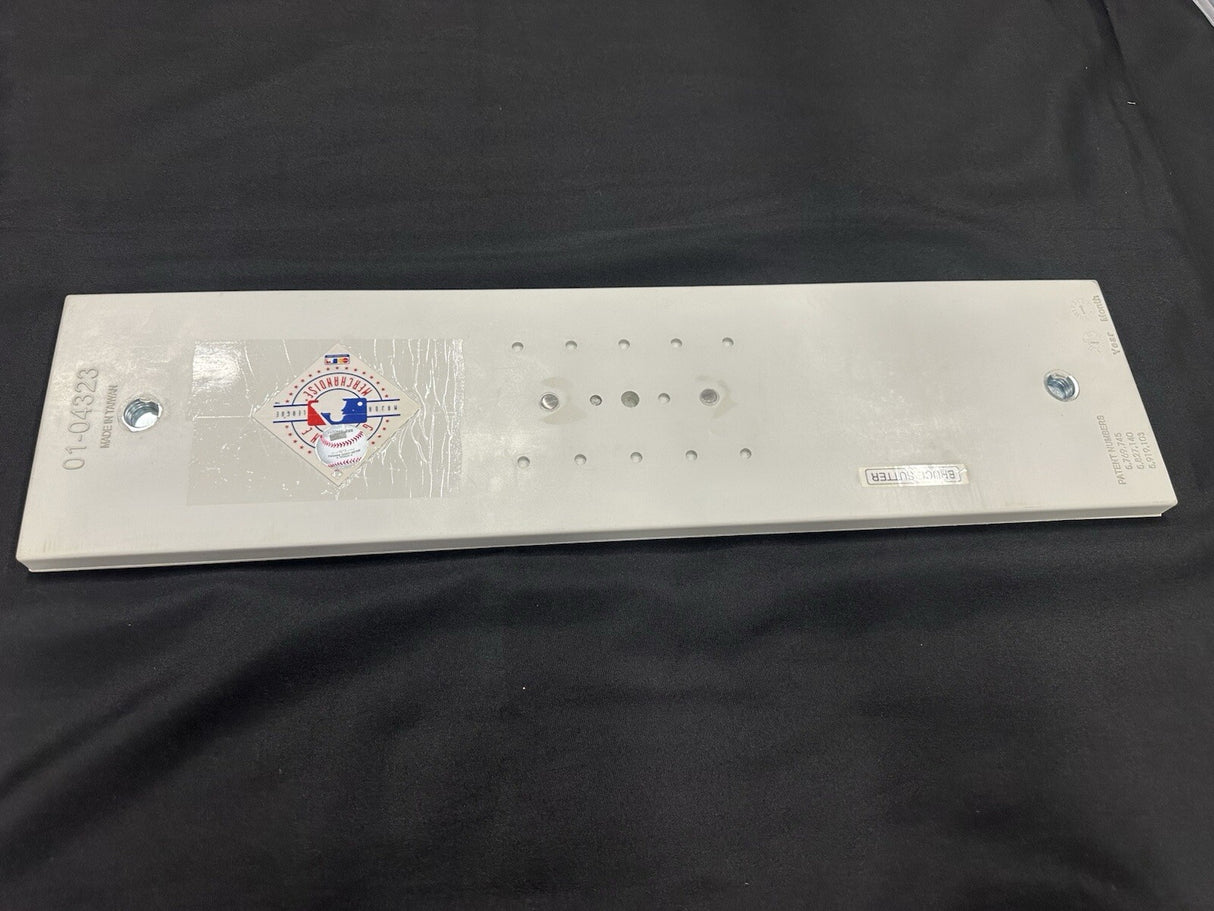 Bruce Sutter Stats Signed Authentic Schutt Cardinals Pitching Rubber JSA