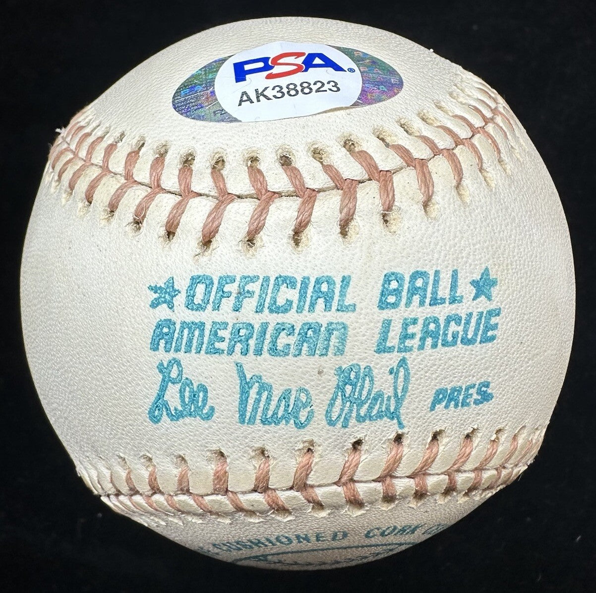 Cal Ripken Jr. 1983 AL MVP Signed OAL MacPhail Baseball PSA
