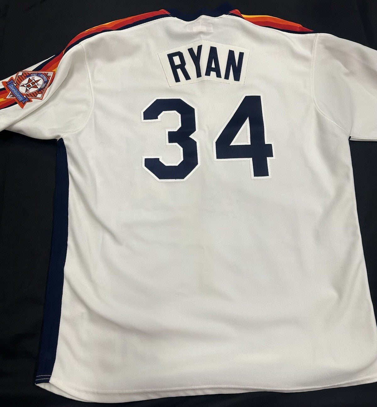 Nolan Ryan Signed Authentic Mitchell Mess Houston Astros Stat Jersey JSA LOA