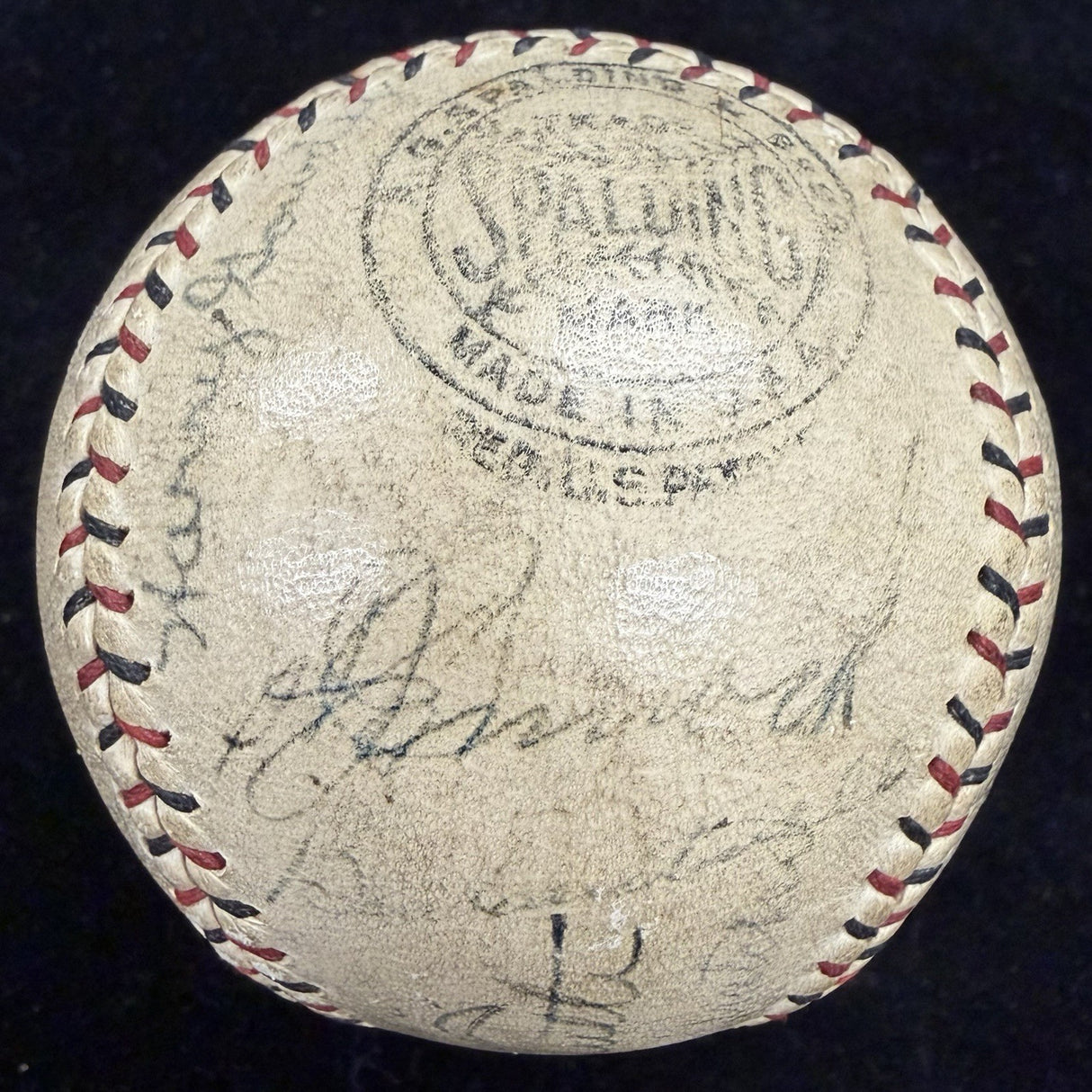 Babe Ruth Lou Gehrig Signed 1930 Yankees Braves Signed Baseball JSA LOA