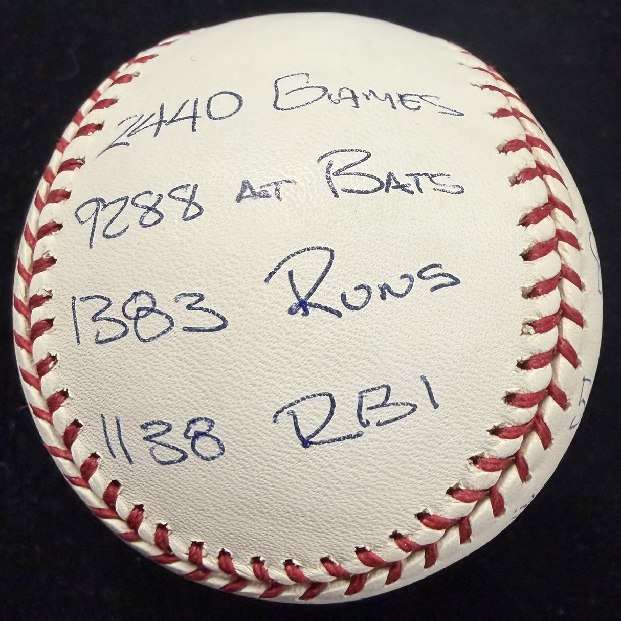 Tony Gwynn Signed Reggie Jackson Stat Baseball Box Bag Cert